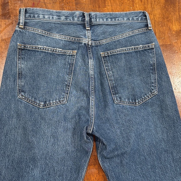 Agolde women’s Dark Blue Straight Jeans - Picture 11 of 12